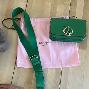 Kate Spade Green Crossbody Bag with Sleek Design